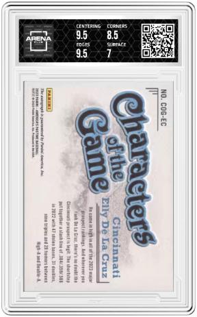 Elly De La Cruz #COG-EC 2023 Panini Chronicles Auto Green #/5