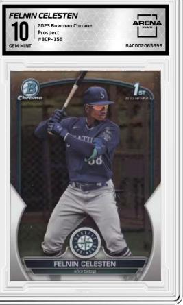 2023 Bowman Chrome #BCP-156 Felnin Celesten Chrome Prospects Other 10