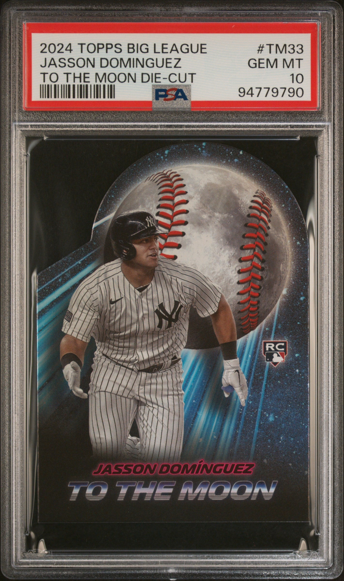 2024 Topps Big League To The Moon Die-Cuts #TM33 Jasson Dominguez Diecuts PSA 10