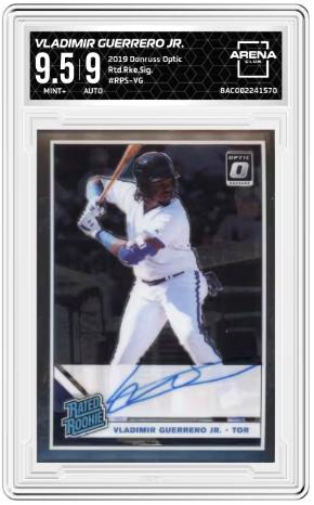 2019 Donruss Optic #RPS-VG Vladimir Guerrero Jr. Rated Rookie Signatures Auto