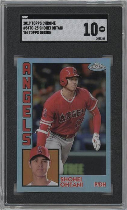 2019 Topps Chrome #84TC-25 Shohei Ohtani 1984 Topps Baseball SGC 10