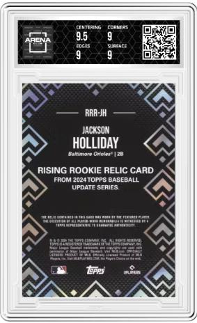 2024 Topps Update #RRR-JH Jackson Holliday Rising Rookies Relics Other 9