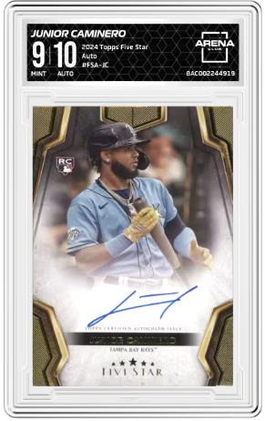 2024 Topps Five Star #FSA-JC Junior Caminero auto Rookie