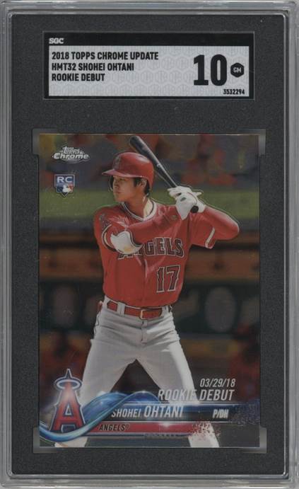 2018 Topps Chrome Update #HMT32 Shohei Ohtani SGC 10