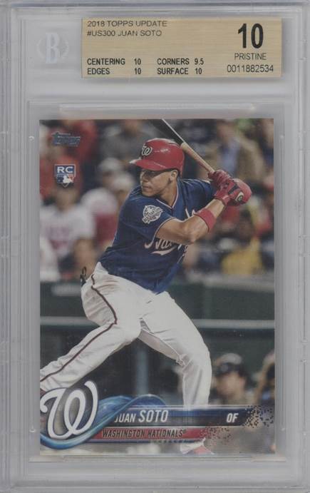 2018 Topps Update #US300a Juan Soto BGS 10