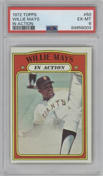 1972 Topps #50 Willie Mays PSA 6