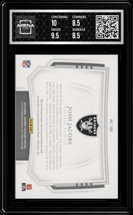 Josh Jacobs 2019 Panini National Treasures #166 Holo Gold Other 9