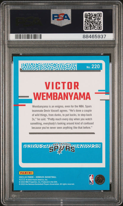 Victor Wembanyama 2023 Panini Donruss #220 PSA 10