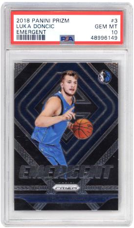 Luka Doncic 2018 Panini Prizm Emergent #3 Emergent PSA 10