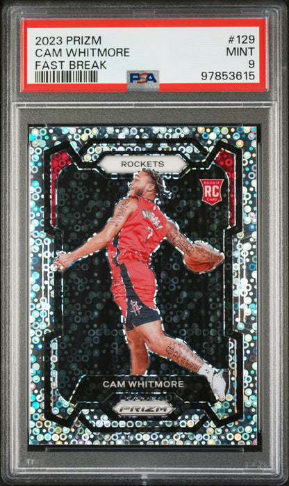 Cam Whitmore 2023 Panini Prizm #129 Fast Break PSA 9