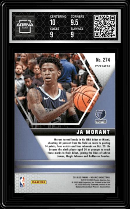 Ja Morant 2019-20 Panini Mosaic #274 Camo Pink Rookie