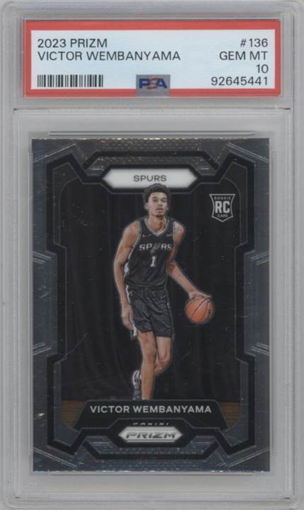 Victor Wembanyama 2023-24 Panini Prizm #136 Prizms Silver PSA 10