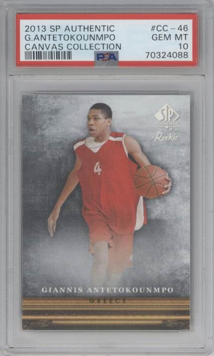 Giannis Antetokounmpo 2013-14 SP Authentic #CC-46 Canvas Collection Rookie