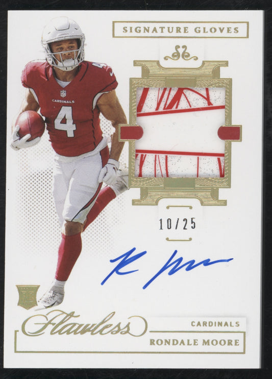 2021 Panini Flawless #SGL-RMO Rondale Moore Signature Gloves Other 9.5 #/25
